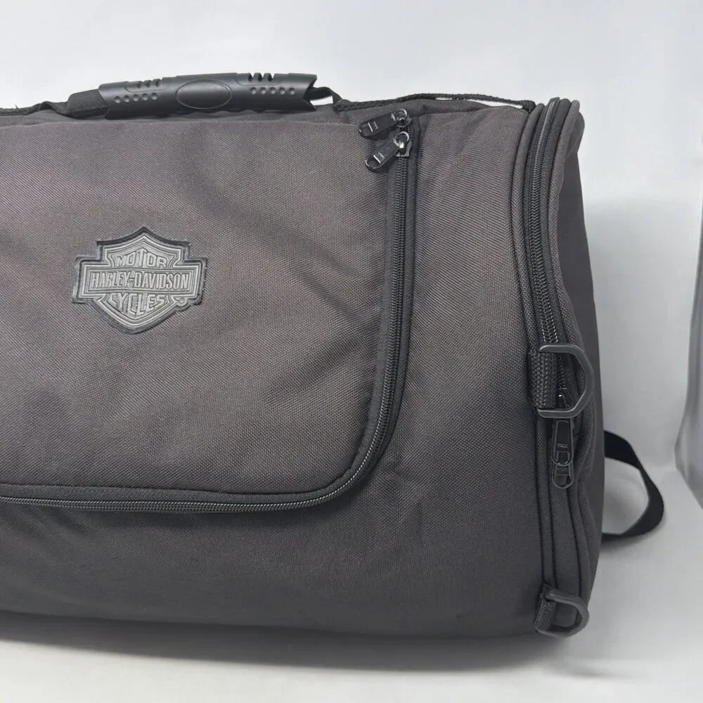 Harley-Davidson Adventure Duffle Bag Motorcycle Weekend Travel Luggage Black